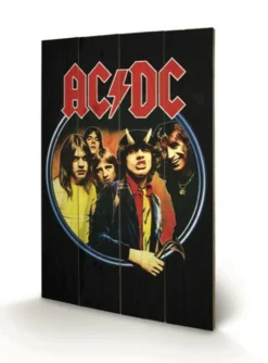 Pyramid International AC/DC - Impression Sur Bois 40X59 - Group