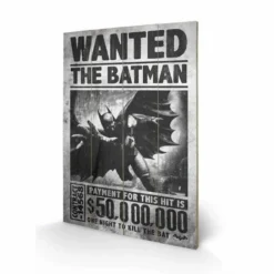 Pyramid International BATMAN - Impression Sur Bois 40X59 - Wanted