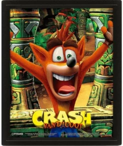 Pyramid International Crash Bandicoot - 3d Lenticular Poster 26x20 - Mask Power Up