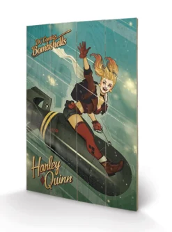 Pyramid International DC COMICS - Impression Sur Bois 40X59 - Harley Quinn Bombshells