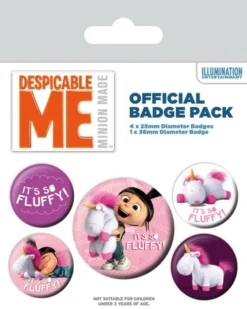 Pyramid International Despicable Me - Pack 5 Badges - It's So Fluffy