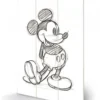 Pyramid International Disney - Impression Sur Bois 20x29.5 - Mickey Mouse Sketched
