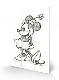 Pyramid International Disney - Impression Sur Bois 20x29.5 - Minnie Mouse Sketched