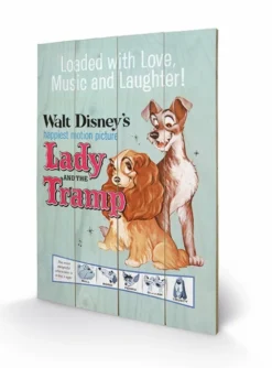 Pyramid International DISNEY - Impression Sur Bois 40X59 - Lady And The Tramp Move