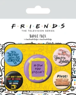 Pyramid International Friends - Pack 5 Badges - Quotes