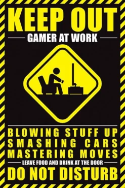 Pyramid International Gamers - Poster 61x91 - Gamer At Work