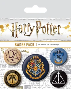 Pyramid International Harry Potter - Pack 5 Badges - Hogwarts