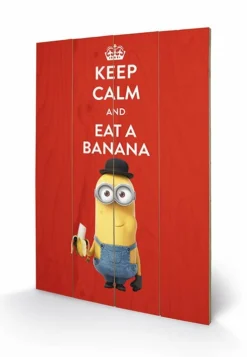 Pyramid International MINIONS - Impression Sur Bois 40X59 - Keep Calm
