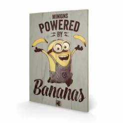 Pyramid International MINIONS - Impression Sur Bois 40X59 - Powered By Bananas