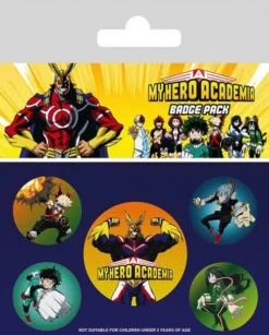 Pyramid International My Hero Academia - Pack 5 Badges - Characters