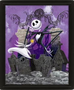 Pyramid International Nightmare Before Christmas - 3d Lenticular Poster 26x20 - Graveyard