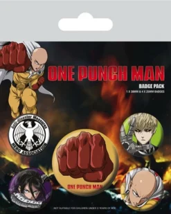 Pyramid International One Punch Man - Pack 5 Badges - Destructive
