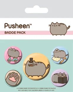 Pyramid International PUSHEEN - Pack 5 Badges - Fancy