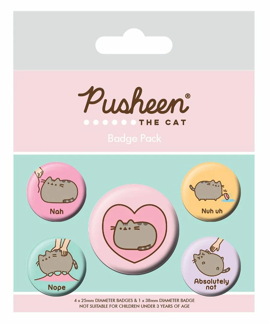 Pyramid International Pusheen Pack 5 Badges Pusheen Nah