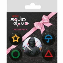 Pyramid International Squid Game Pack 5 Badges Front Man