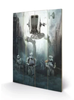 Pyramid International STAR WARS ROGUE ONE - Impression Sur Bois 40X59 - Stormtrooper Patrol