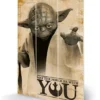 Pyramid International Star Wars - Yoda Que La Force Impression Sur Bois 20 X 29.5 Cm