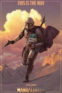 Pyramid International The Mandalorian - On The Run - Poster 61x91cm