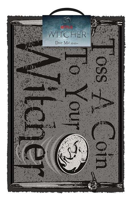 Pyramid International The Witcher - Tapis De Porte "toss A Coin To Your Witcher"