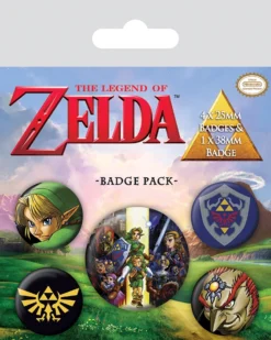 Pyramid International Zelda - Pack 5 Badges - The Legend Of Zelda